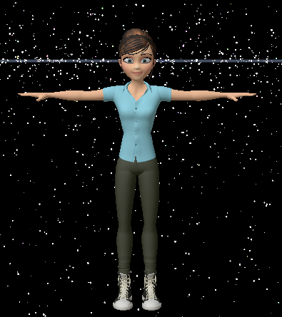 Avatar in T-pose